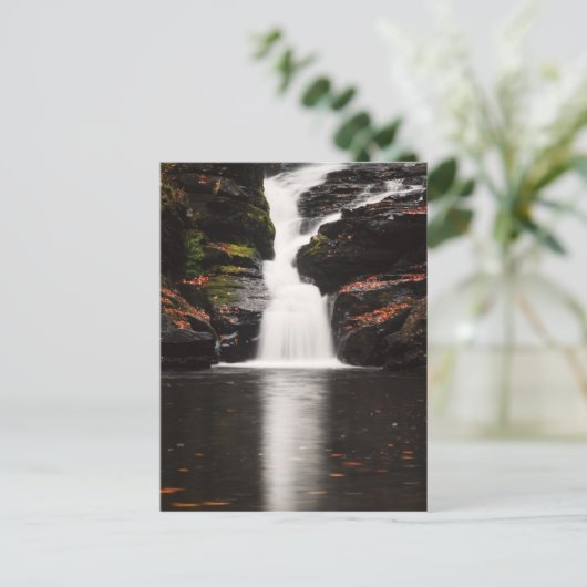 Waterval in de Poconos van Pennsylvania Briefkaart (Staand voorkant)
