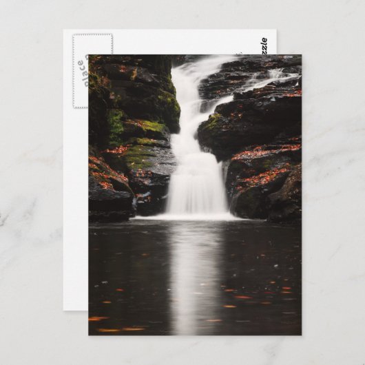 Waterval in de Poconos van Pennsylvania Briefkaart (Voorkant / Achterkant)