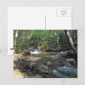 Waterval in de rivier de Pemigewasset I Briefkaart (Voorkant / Achterkant)