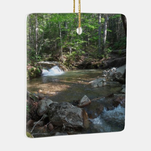 Waterval in de rivier de Pemigewasset I Keramisch Ornament (Rechts)