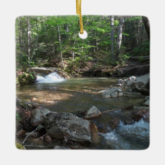 Waterval in de rivier de Pemigewasset I Keramisch Ornament (Voorkant)