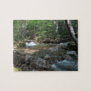Waterval in de rivier de Pemigewasset I Legpuzzel