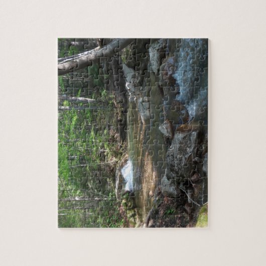 Waterval in de rivier de Pemigewasset I Legpuzzel (Verticaal)