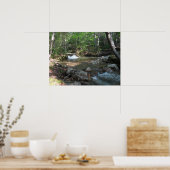 Waterval in de rivier de Pemigewasset I Poster (Keuken)