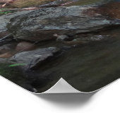 Waterval in de rivier de Pemigewasset II Poster (Hoek)