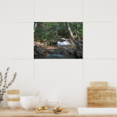 Waterval in de rivier de Pemigewasset II Poster (Keuken)