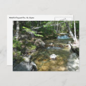 Waterval in de rivier de Pemigewasset III Briefkaart (Voorkant / Achterkant)