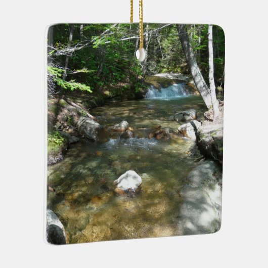 Waterval in de rivier de Pemigewasset III Keramisch Ornament (Rechts)