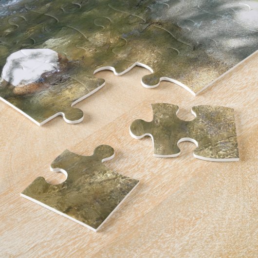 Waterval in de rivier de Pemigewasset III Legpuzzel (Zijkant)