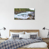 Waterval in de Schapenrivier in de Rocky Mountains Canvas Afdruk (Insitu (Slaapkamer))