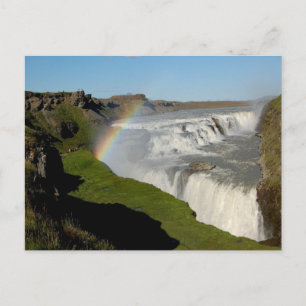 Waterval in de zomer briefkaart