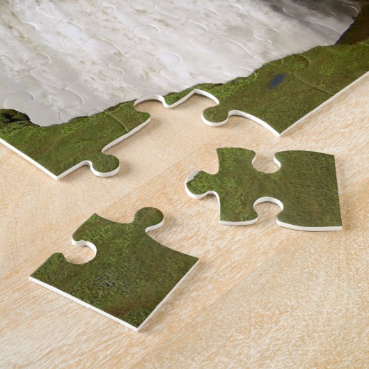 Waterval in de zomer legpuzzel (Zijkant)
