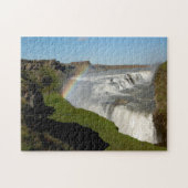 Waterval in de zomer legpuzzel (Horizontaal)
