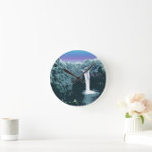 Waterval in digitale kunst ronde klok (Huis)