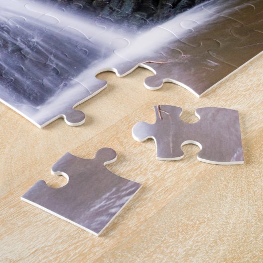 Waterval in Fairy Glen, Rosemarkie Jigzaag puzzle Legpuzzel (Zijkant)