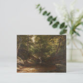 Waterval in het bos - George Hetzel Briefkaart (Staand voorkant)
