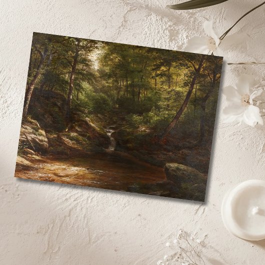 Waterval in het bos - George Hetzel Briefkaart