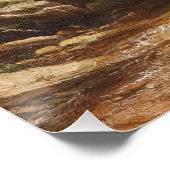 Waterval in het bos – George Hetzel Perfect Poster (Hoek)