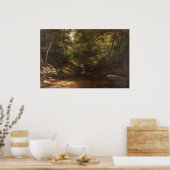 Waterval in het bos – George Hetzel Poster (Keuken)