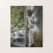 Waterval in het bos legpuzzel (Verticaal)