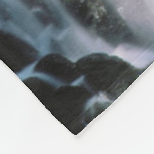 Waterval in het bos, Oregon Fleece Deken (Hoek)