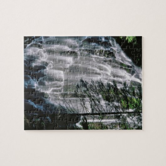 Waterval in het bos, Oregon Legpuzzel (Horizontaal)