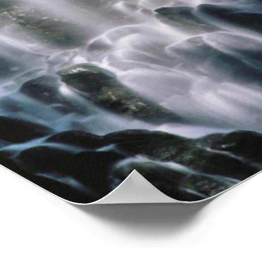 Waterval in het bos, Oregon Poster (Hoek)