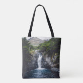 Waterval in het bos tote bag (Achterkant)