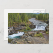 Waterval in het Canadese Rocky Mountains Briefkaart (Voorkant / Achterkant)