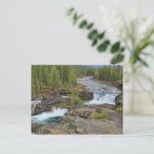 Waterval in het Canadese Rocky Mountains Briefkaart (Staand voorkant)