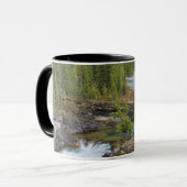 Waterval in het Canadese Rocky Mountains Mok (Voorkant links)