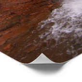 Waterval in het gebied Moab Poster (Hoek)