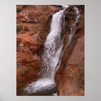 Waterval in het gebied Moab Poster