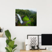 Waterval in het groen poster (Thuiskantoor)