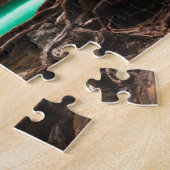 Waterval in het herfstbos legpuzzel (Zijkant)