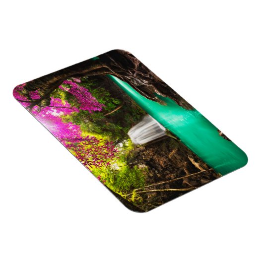 Waterval in het herfstbos magneet (Rechterzijde)