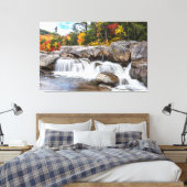 Waterval in het najaar canvas afdruk (Insitu (Slaapkamer))