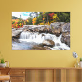 Waterval in het najaar canvas afdruk (Insitu (Woonkamer))
