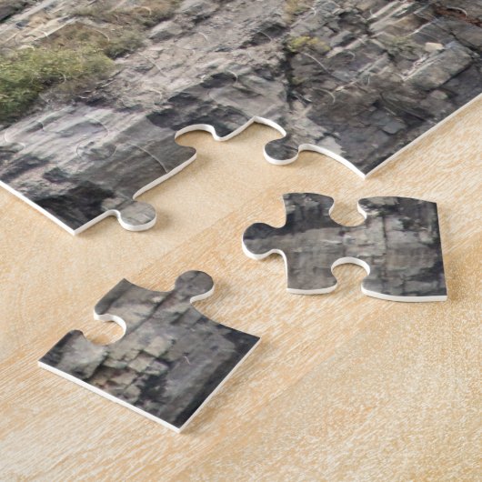 Waterval in het Nationaal Park Glacier Legpuzzel (Zijkant)