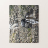 Waterval in het Nationaal Park Glacier Legpuzzel (Verticaal)