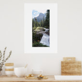 Waterval in het Nationaal Park Glacier Poster (Keuken)
