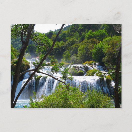 Waterval in het Nationaal Park Krka - briefkaart K (Voorkant)