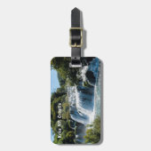 Waterval in het Nationaal Park Krka - Dalmatia, Kr Bagagelabel (Voorkant verticaal)