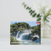 Waterval in het Nationaal Park Krka - Dalmatia, Kr Briefkaart (Staand voorkant)