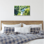 Waterval in het Nationaal Park Krka - Dalmatia, Kr Canvas Afdruk (Insitu (Slaapkamer))