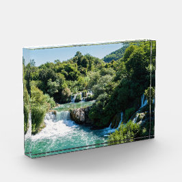 Waterval in het Nationaal Park Krka - Dalmatia, Kr Fotoblokken