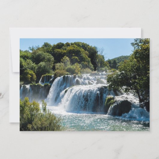 Waterval in het Nationaal Park Krka - Dalmatia, Kr Kaart (Voorkant)