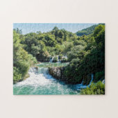Waterval in het Nationaal Park Krka - Dalmatia, Kr Legpuzzel (Horizontaal)
