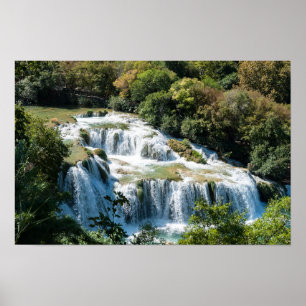 Waterval in het Nationaal Park Krka - Dalmatia, Kr Poster
