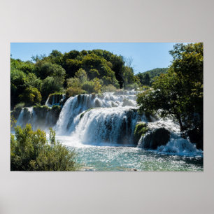 Waterval in het Nationaal Park Krka - Dalmatia, Kr Poster